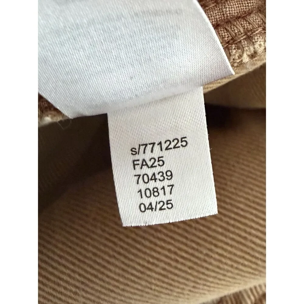 Loft Wide Leg Carpenter Pants Khaki Utility Jeans High Rise Boho Grunge Size 16